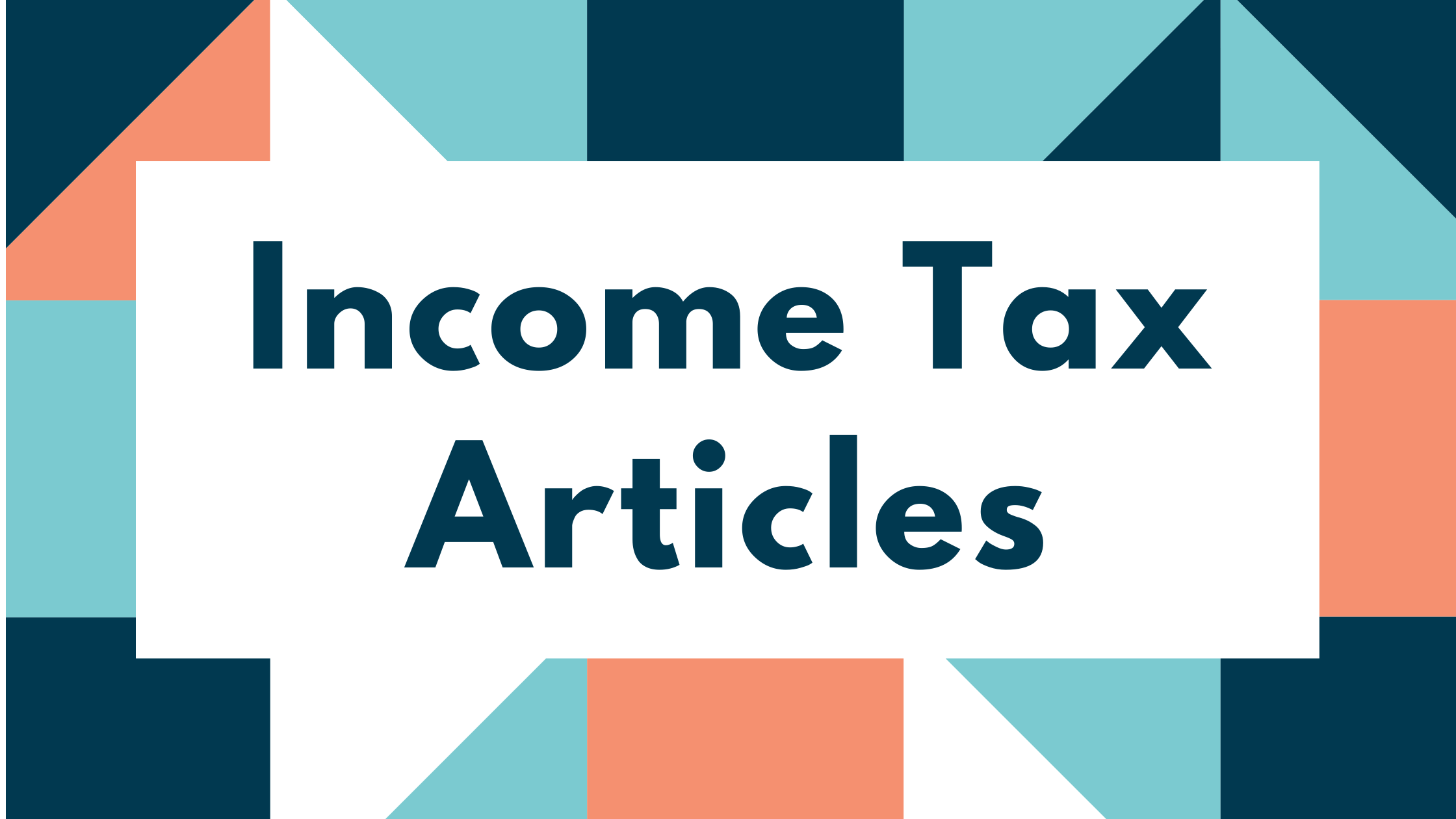 Income Tax Articles