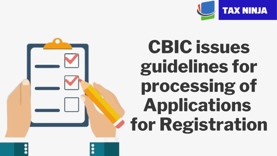 Guidelines for processing of Applications for Registration